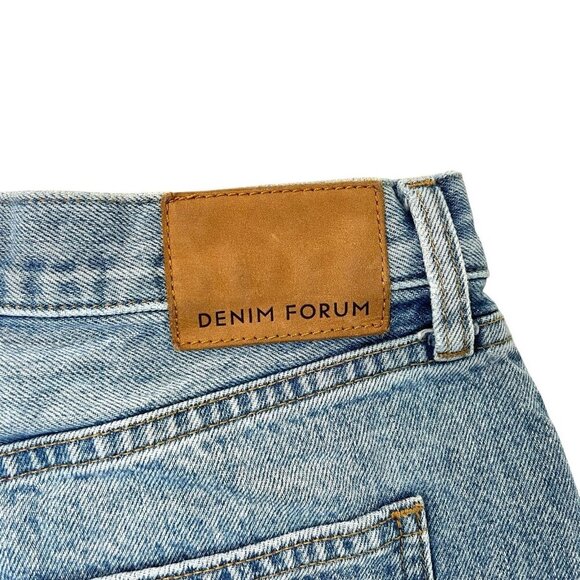 Aritzia Denim Forum Ex Boyfriend Cut-Off Denim Jean Distressed Shorts size 25 - Picture 4 of 7